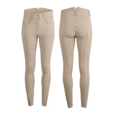 Image de Montar Pantalon d&#039;Équitation Megan Yati Highwaist Full Grip Beige 40