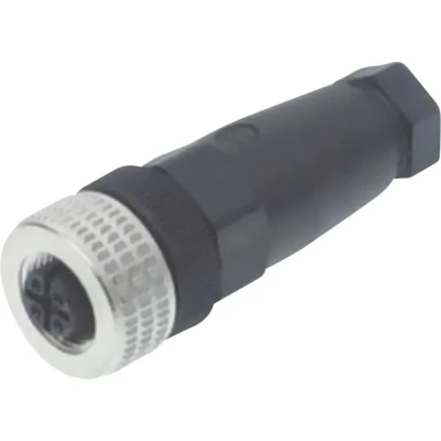 Afbeelding van Hirschmann 933 169 100 1 Sensor/actuator connector, niet geassembleerd M12 Aantal polen: 4 Bus, recht stuk(s)