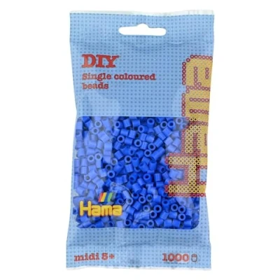 Afbeelding van Hama 207 09 creatieve vrije tijd kralen en sieraden zakje met 1000 blauwe parels