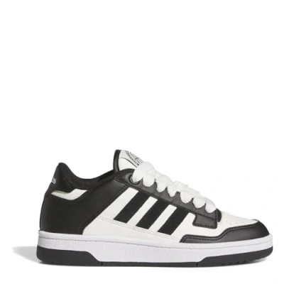 Afbeelding van adidas Rapid Court Low J Sneakers, uniseks, kinderen, Core Black Cloud White Ftwr Wit, 38 2/3 EU