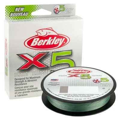 Afbeelding van Berkley X5 Braid Low Vis Green 150m 0,30mm 31,5kg Gevlochten lijn
