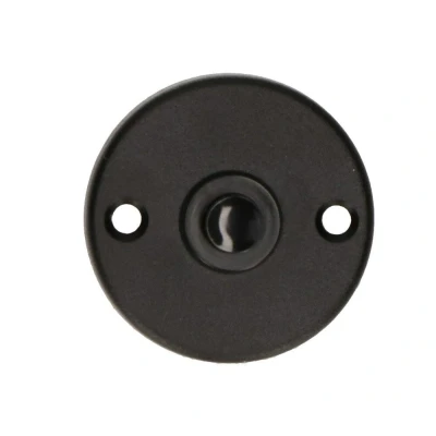 Afbeelding van Ami 3 RH beldrukker aluminium rond rozet zwart 739310