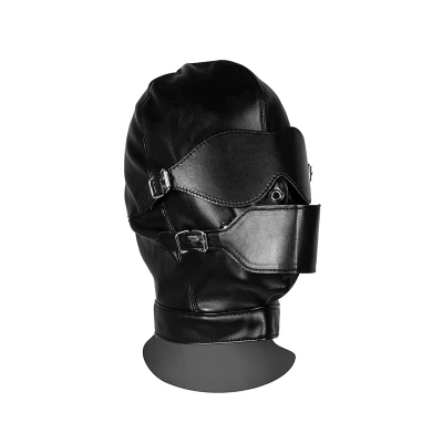 Afbeelding van Shots Ouch! OU887BLK Blindfolded Mask with Breathable Ball Gag Black