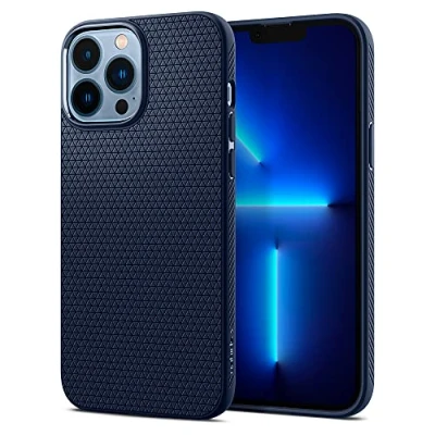 Afbeelding van Spigen Liquid Air TPU met Cushion hoesje voor iPhone 13 Pro Max blauw