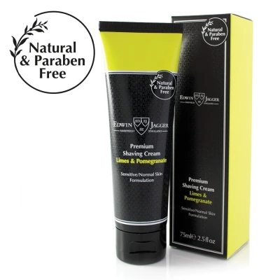 Afbeelding van Edwin Jagger crème à raser Savons et crèmes Citron vert grenade Tube premium