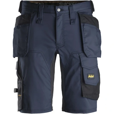 Afbeelding van Allroundwork, Stretch Korte Broek Met Holsterzakken , Donker Blauw Zwart (9504), 062