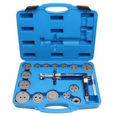 Afbeelding van CCLIFE 16 delige pneumatische remzuigerterugstelset, links en rechts, persluchtaansluiting, 1/4 inch, druk 5 tot 8 bar
