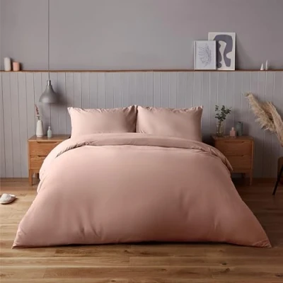 Afbeelding van Silentnight Superzachte beddengoedset met dekbedovertrek en 2 bijpassende kussenslopen, roze, 200 x cm