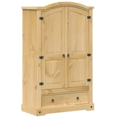 Afbeelding van vidaXL Kledingkast Corona 101x52x170 cm massief grenenhout