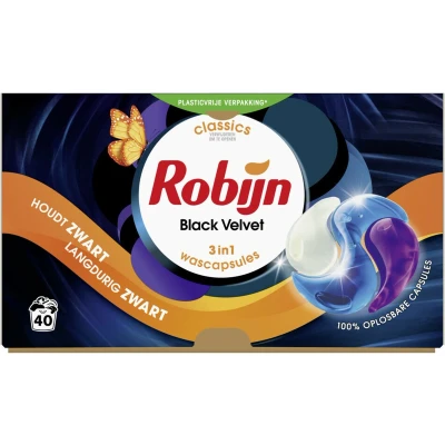Afbeelding van Robijn Wascapsules 3 in1 Black Velvet 40 stuks