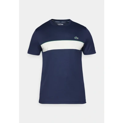 Afbeelding van Lacoste Sport Tennis Tshirt, Heren, Maat: Medium, Navy blue/flour
