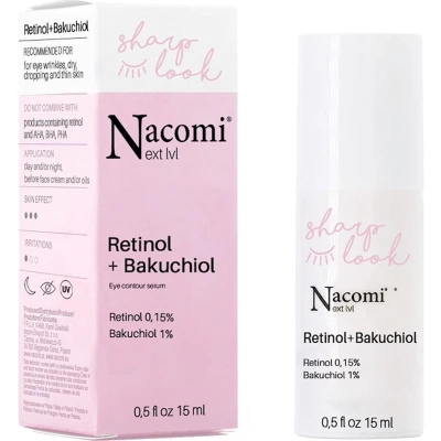 Afbeelding van Nacomi NXT Anti Rimpel Oogserum Met Retinol &amp; Bakuchiol 15ml.