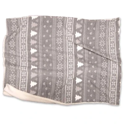 Afbeelding van Unique Living Plaid Wonderful 130x160cm grey