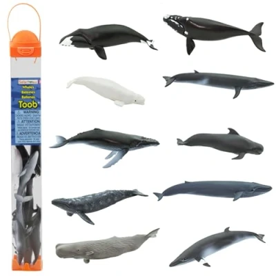 Afbeelding van Safari Speeldieren Walvissen 3 5 Cm 10 Stuks