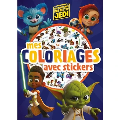 Image de LES AVENTURES DES PETITS JEDI Mes Coloriages avec stickers STAR WARS