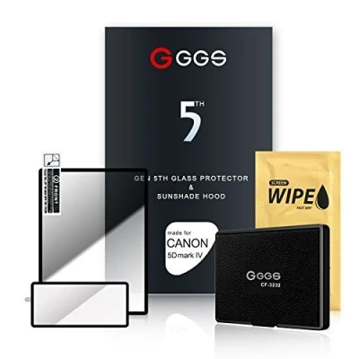 Image de GGS Larmor 5ème Génération Protection d&#039;écran en Verre et Pare Soleil pour Canon 5d MK4 Transparent