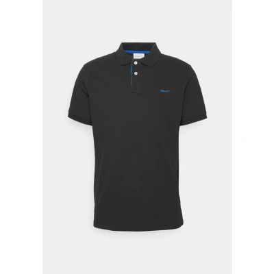 Afbeelding van GANT Contrast Rugger Poloshirt, Heren, Maat: Small, Black