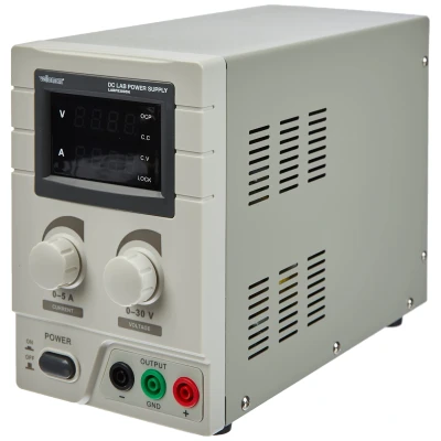 Afbeelding van DC LABOVOEDING 0 30 VDC / 5 A MAX DUBBELE LED DISPLAY