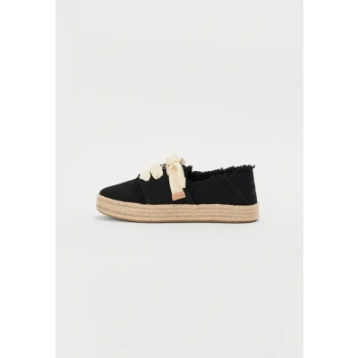 Afbeelding van TOMS Carolina LACE UP Espadrilles, Dames, Maat: 38, Black Textiel