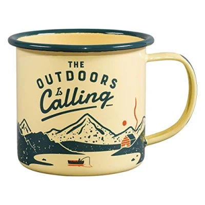 Afbeelding van Outdoors calling emaille drinkbeker Gentlemens Hardware