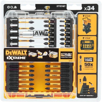 Afbeelding van Dewalt DT70746T QZ 34 delige Bitset in cassette PH/PZ/TX