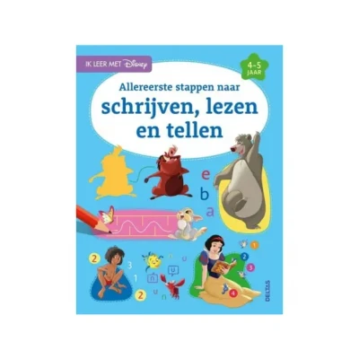 Afbeelding van Disney Allereerste stappen naar schrijven, lezen en tellen 4 5 jaar