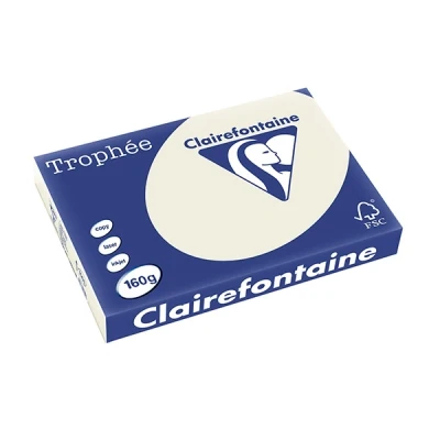 Image de Clairalfa Papier universel Trophée, A3, 160 g/m2, gris perle