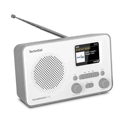 Afbeelding van Techniradio 6 IR draagbare DAB+ en internetradio Wi Fi Bluetooth wit/grijs