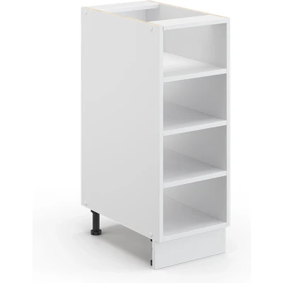 Afbeelding van Vicco Halfhoge kast Fame Line, Wit/Wit, 30 x 81.6 cm zonder werkblad