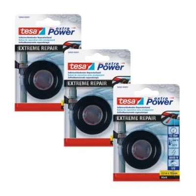 Afbeelding van tesa EXTRA POWER 56064 00500 00 Reparatietape Zwart (l x b) 2.5 m 19 mm 3 stuk(s)