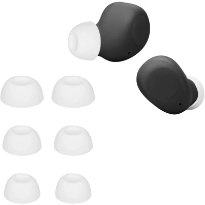 Afbeelding van kwmobile 6x cover voor in ear oortjes geschikt JBL WAVE BUDS Vervangende oordopjes van siliconen wit 3 maten