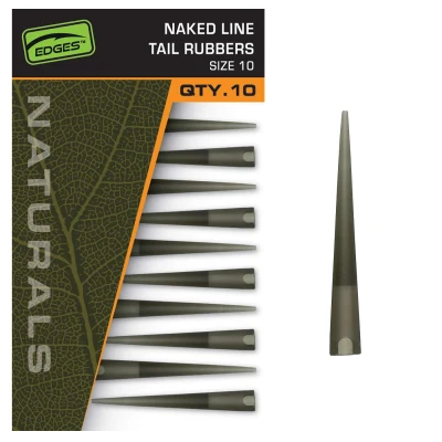 Afbeelding van Fox Naturals Naked Line Tail Rubbers Maat 10 (10 stuks)