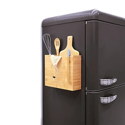 Afbeelding van Five® Magnetische bamboe bakjes buitenzijde koelkast 169183 Magnetisch