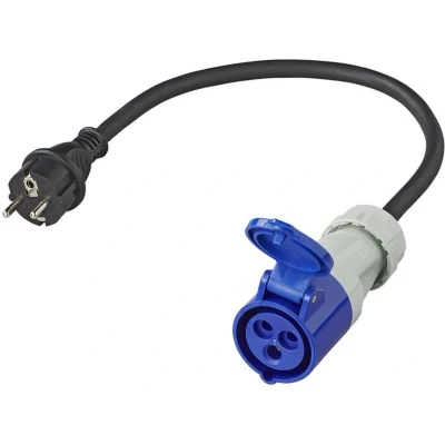 Afbeelding van Pro Plus Verloopkabel 40 cm 3 x 2.5 mm2 van Schuko stekker naar CEE