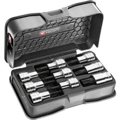 Afbeelding van Facom ACTIE Set 9 Schroevendraaierdoppen Torx 1/2&#039;&#039;