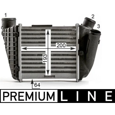Afbeelding van MAHLE ORIGINAL CI 429 000P Intercooler AUDI: A4 B6 Saloon, Avant
