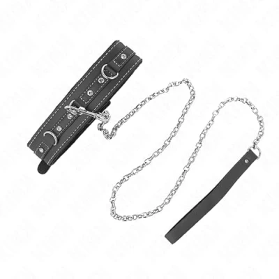 Afbeelding van KINK PVC LEREN HALSKETTING MET RIEM 105 CM RHINESTONE RIVET BDSM FETISH EXTREME SEKSSPEELTJES VOOR KOPPESLS SEX TOYS KOPPELS HALSBAND