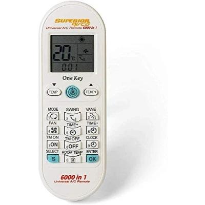Afbeelding van Superior Electronics SUPCU003, Airco 6000in1 universele afstandsbediening voor airconditioners met de grootste database