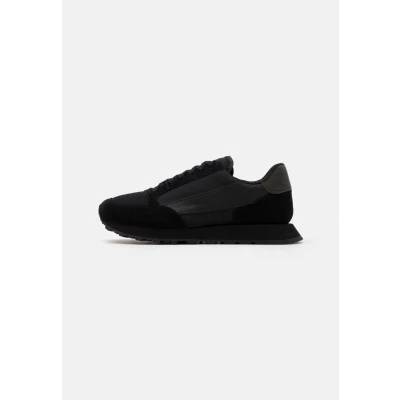 Afbeelding van Armani Exchange LACE UP Sneakers laag, Heren, Maat: 45, Black Leer en textiel