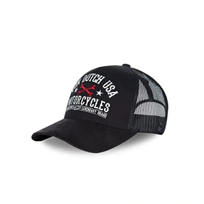 Afbeelding van Verstelbare pet voor dames en heren, truckerpet, vervormingsvrij, casual pasvorm multi sport, zwart.
