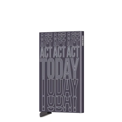Afbeelding van Secrid Cardprotector Laser act today dark purple Dames portemonnee