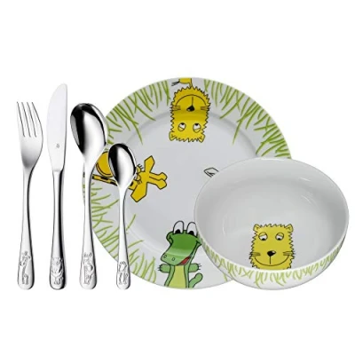 Image de Wmf coffret 6 pièces safari dès 3 ans acier inoxydable cromargan 18 10 poli