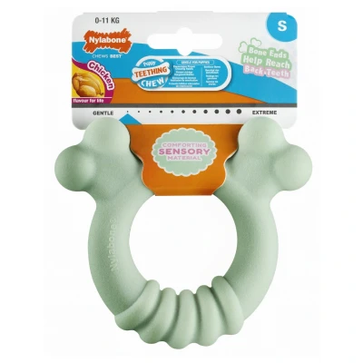 Afbeelding van Nylabone Puppy Tactile Ring Kipsmaak