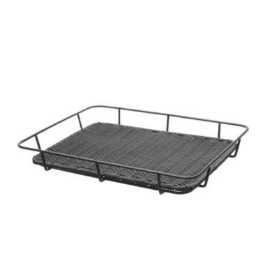 Afbeelding van Hendi Broodmand met Stalen Rand Zwart 400x300x(H)50mm