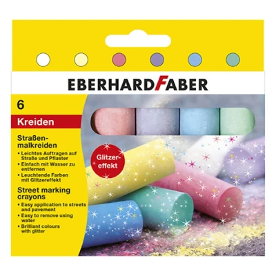 Image de Eberhard Faber EF 526504 Crayon 4 faces couleurs scintillantes