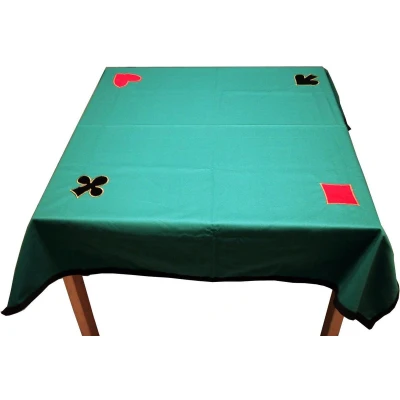 Afbeelding van Kaartkleed 120x120 cm.groen Wasbaar