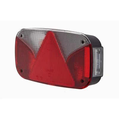 Afbeelding van HELLA 2VB 998 232 131 Achterlicht Links Wit / Rood Zwart voor aanhangwagen, Met gloeilampen