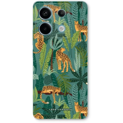 Afbeelding van Case Company® hoesje geschikt voor Xiaomi Poco X6 Luipaard 2 Soft Cover Telefoonhoesje Bescherming aan alle Kanten en Schermrand
