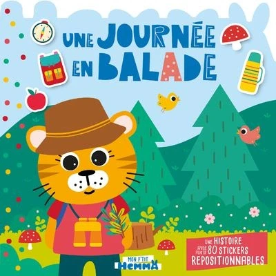 Image de Mon P&#039;tit Hemma histoire avec stickers repositionnables Une journée en balade ave
