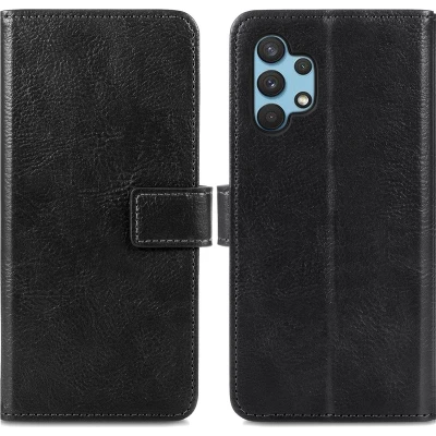 Afbeelding van iMoshion Hoesje Geschikt voor Samsung Galaxy A32 (4G) Met Pasjeshouder Mandala Bookcase Zwart
